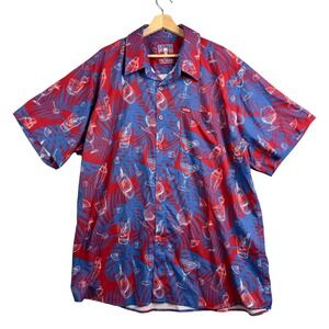 Dixxon Flannel Company Shirt Short Sleeve Men's Sz 2X The Mixxer Drinks Cocktail